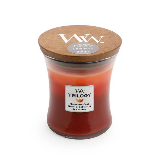 WOODWICK-TRILOGY Medium Candle -EXOTIC SPICES
